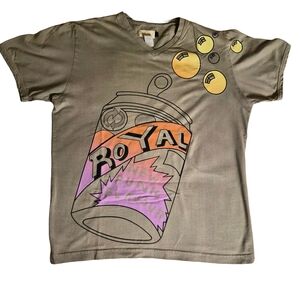 PUNK ROYAL Men's Graphic Tee Black Size Large L Edgy Streetwear Soft Cotton